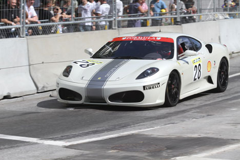 Johnny Laursen i sin Ferrari 430 Challenge
(Foto: Motorsporten.dk)